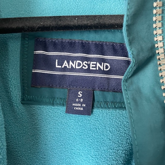 Lands End Women's Squall Hooded Jacket Jeweled Teal - Picture 4 of 10